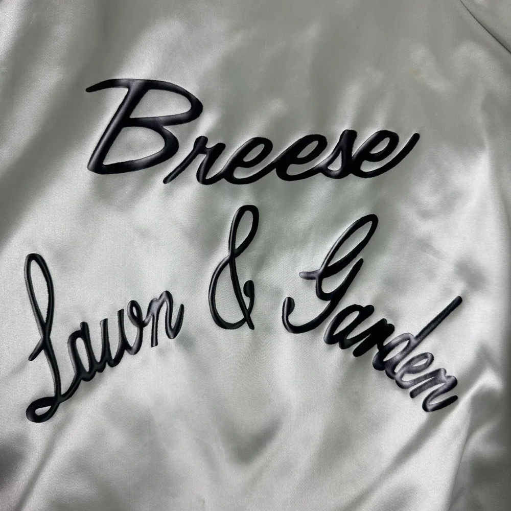 King Louie Pro Fit VINTAGE Satin Bomber Jacket Breeze‎ Lawn & Garden